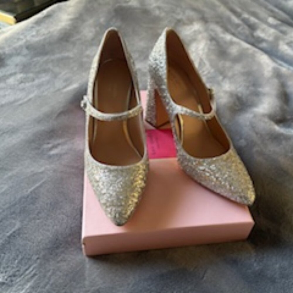 Kate Spade glitter high heel maryjane